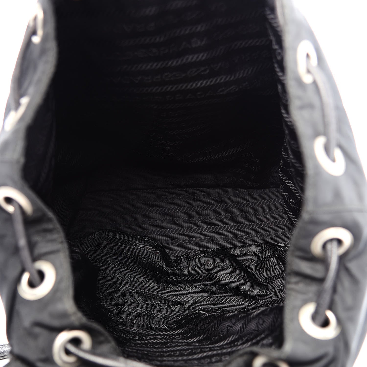 Prada Tessuto Nylon Vela Chain Backpack Black 4 of 9