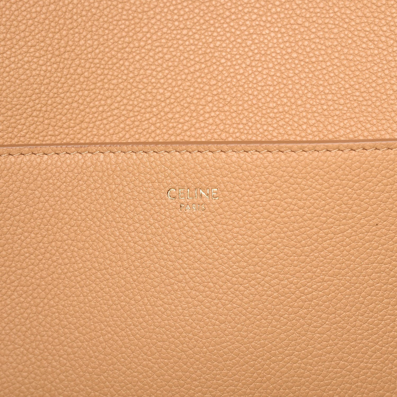 Celine Soft Grained Calfskin Sangle Bucket Bag Cumin 9 of 9