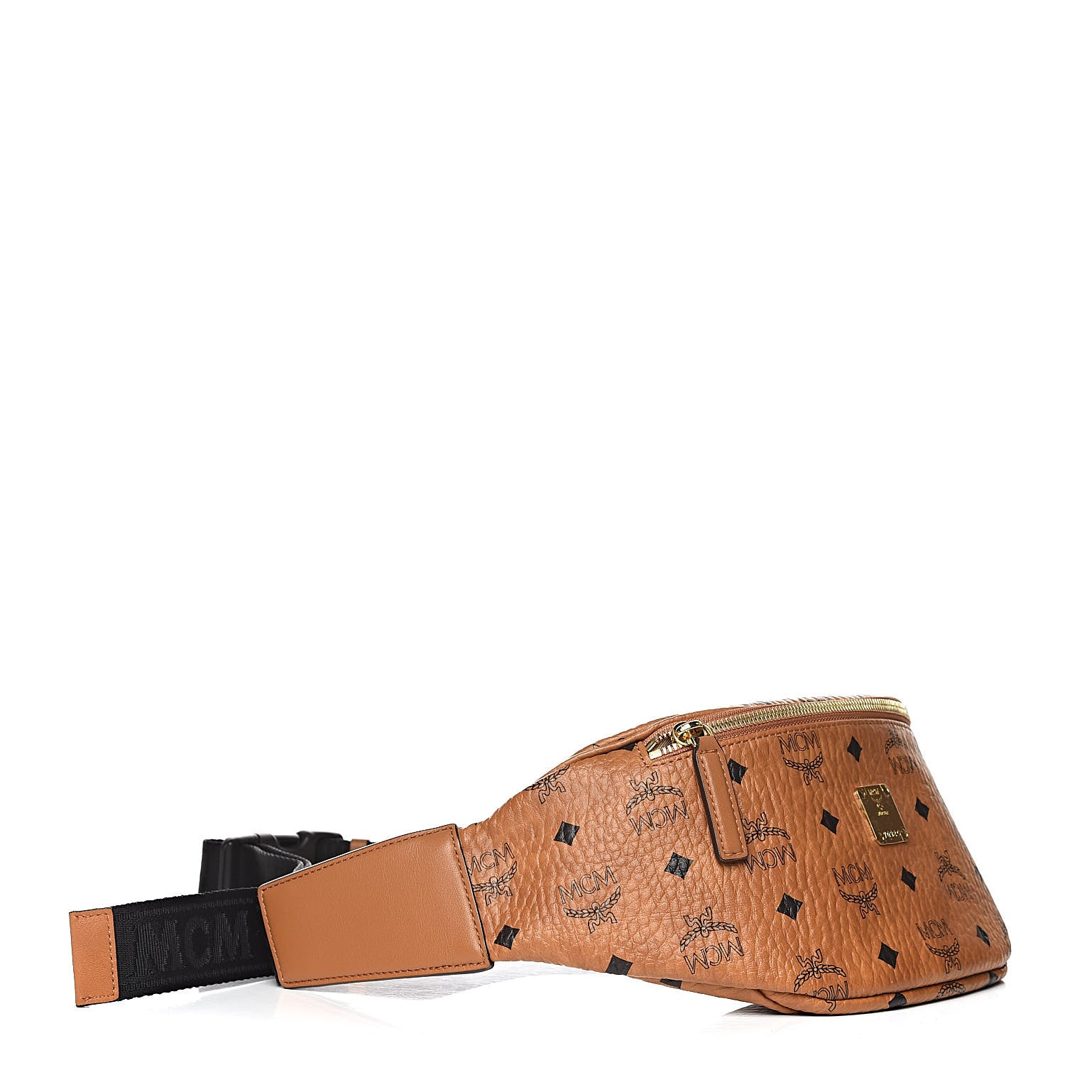MCM Visetos Stark Belt Bag Cognac 4 of 8