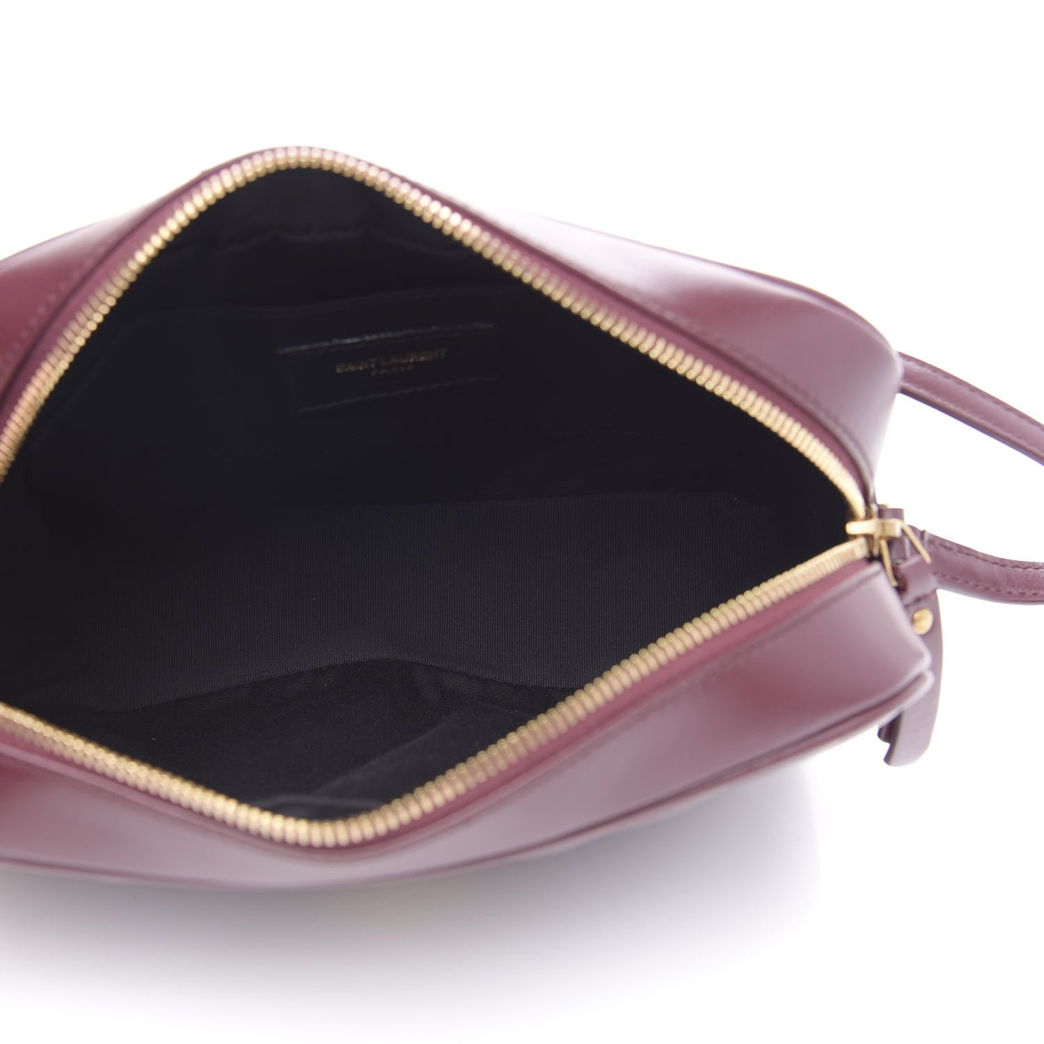 Saint Laurent Calfskin Matelasse Monogram Lou Camera Bag Dark Legion Red 5 of 9