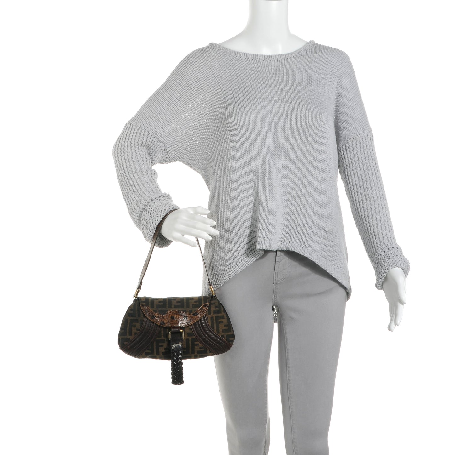 Zucca Nappa Nuvolata Vitello Tortuga Spy Pouch Bag Tobacco Moro
