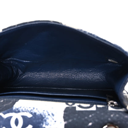 Chanel Jersey Quilted Camellia 2.55 Reissue Mini Flap Black White 5 of 11