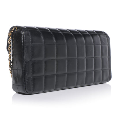 Chanel Lambskin East West Square Quilted Flap Black 4 of 10