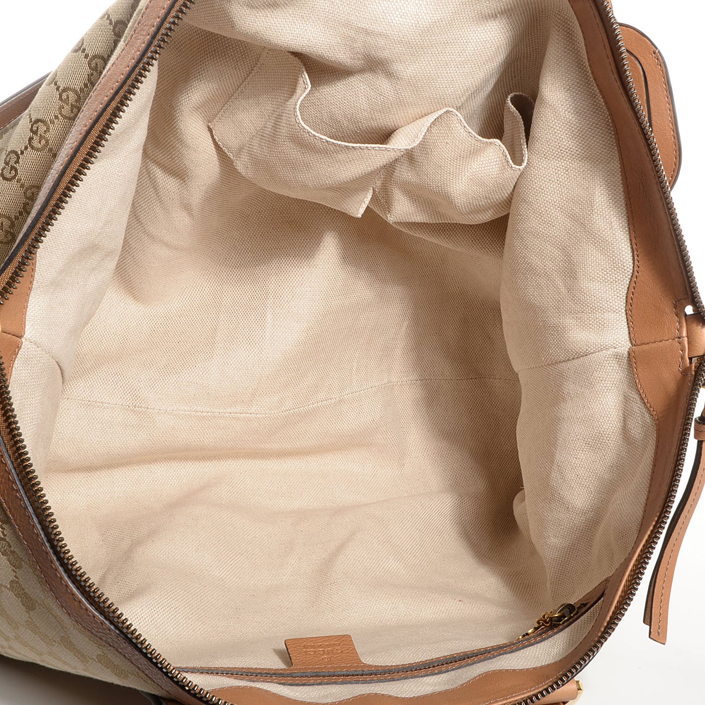 GG Canvas Monogram Large Rania Top Handle Bag New Sand