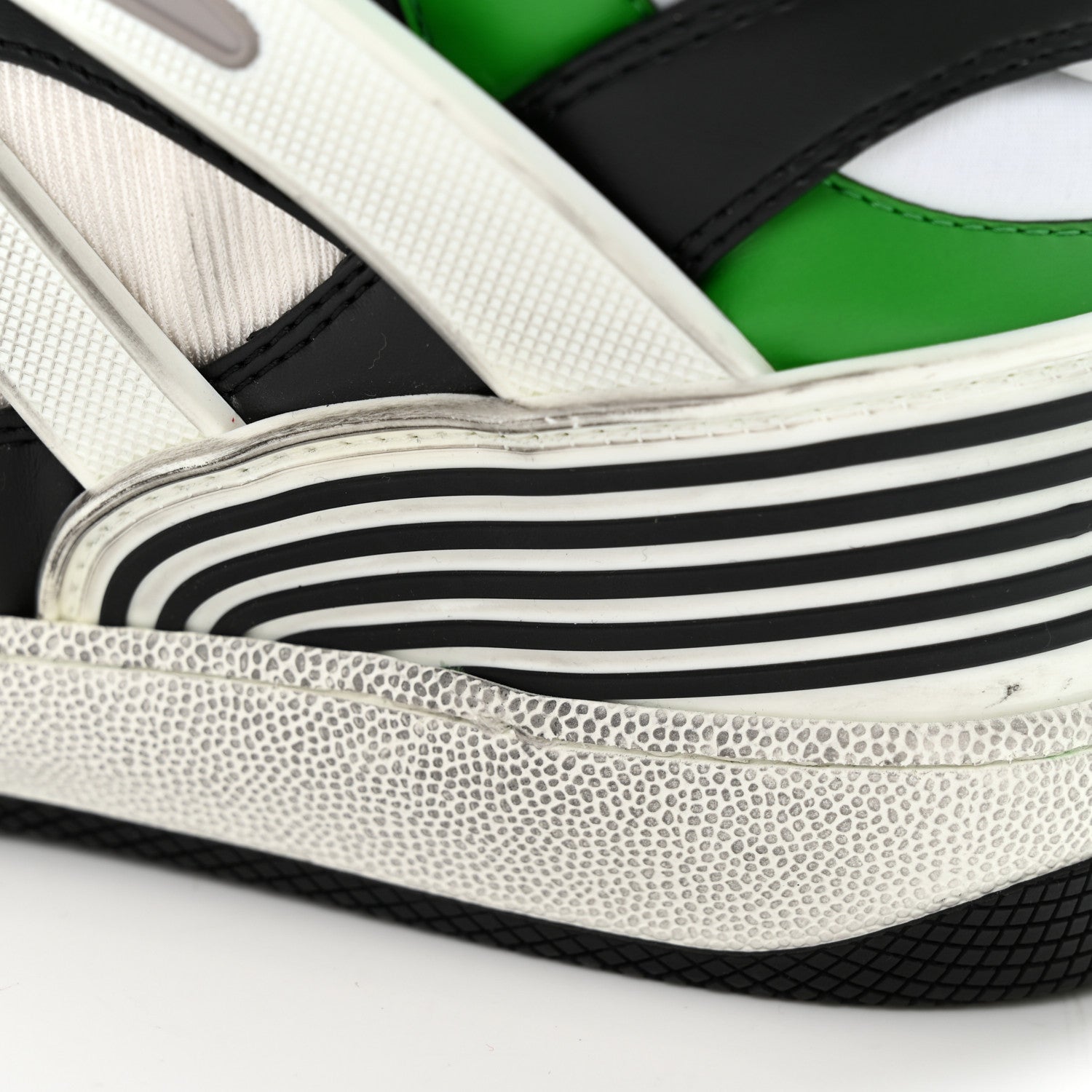 Gucci Demetra Mens Basket High Top Sneakers 8 Holly Green Great White Black 22 of 28