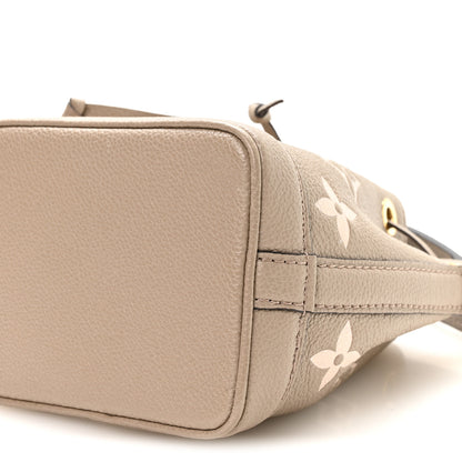 Louis Vuitton Empreinte Monogram Giant Nano Noe Tourterelle Creme 9 of 10