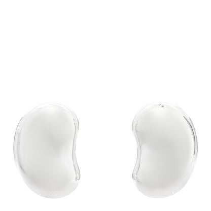Tiffany Sterling Silver 20mm Elsa Peretti Bean Clip-On Earrings 1 of 4