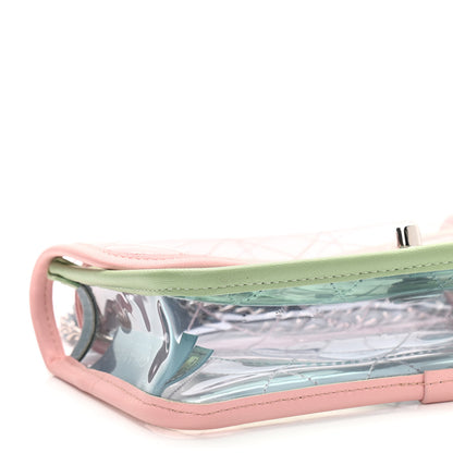 Chanel Lambskin PVC Quilted Mini Coco Splash Flap Blue Green 9 of 10