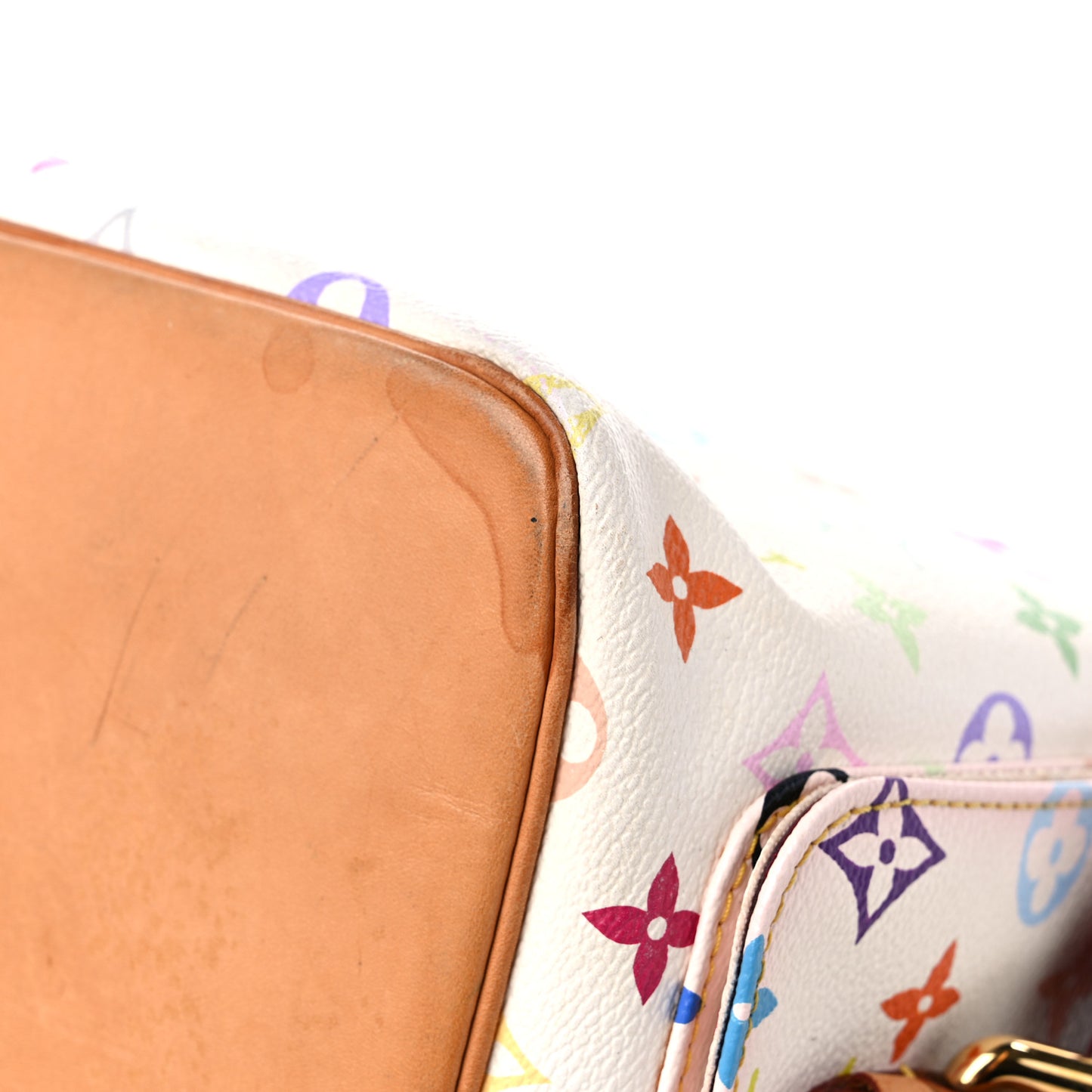 Monogram Multicolor Petit Noe White