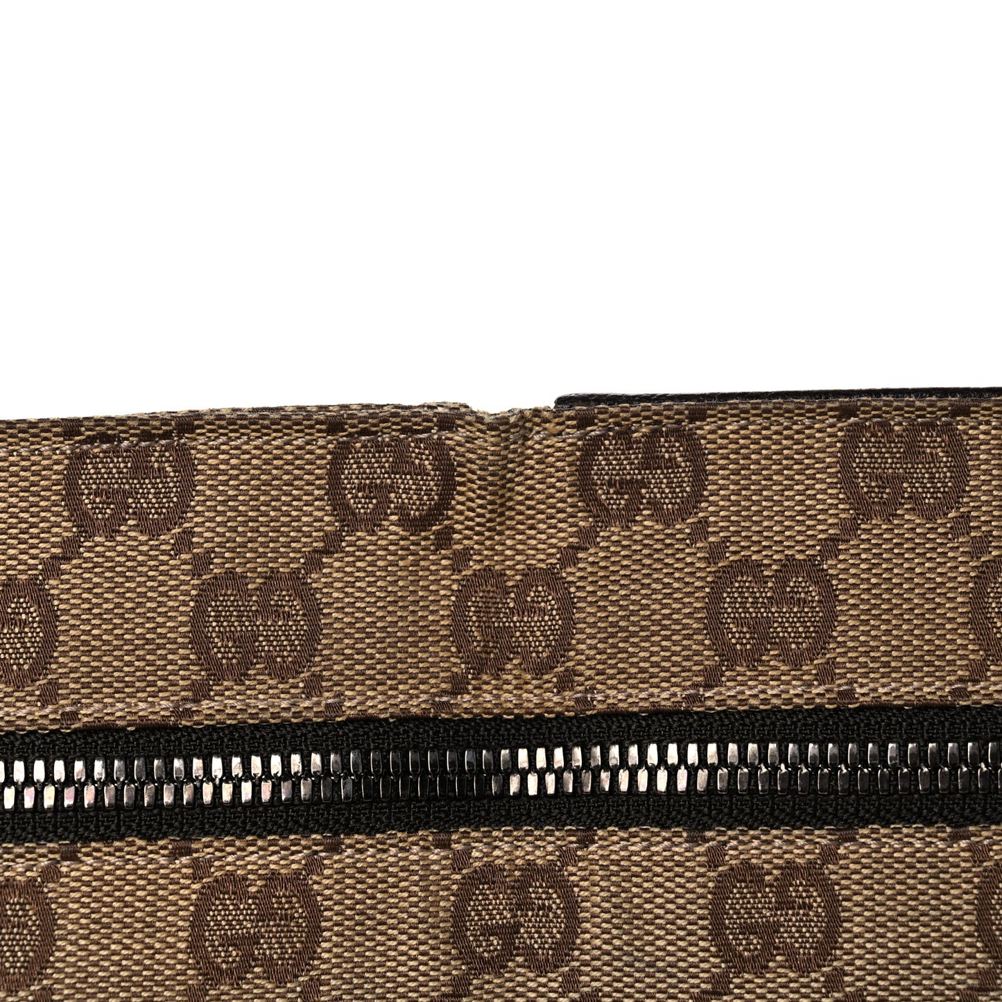 GG Plus Monogram Double Pocket Belt Bag Dark Brown