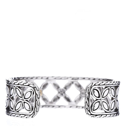 John Hardy Sterling Silver 18K Yellow Gold Kawung Cuff Bracelet 3 of 5