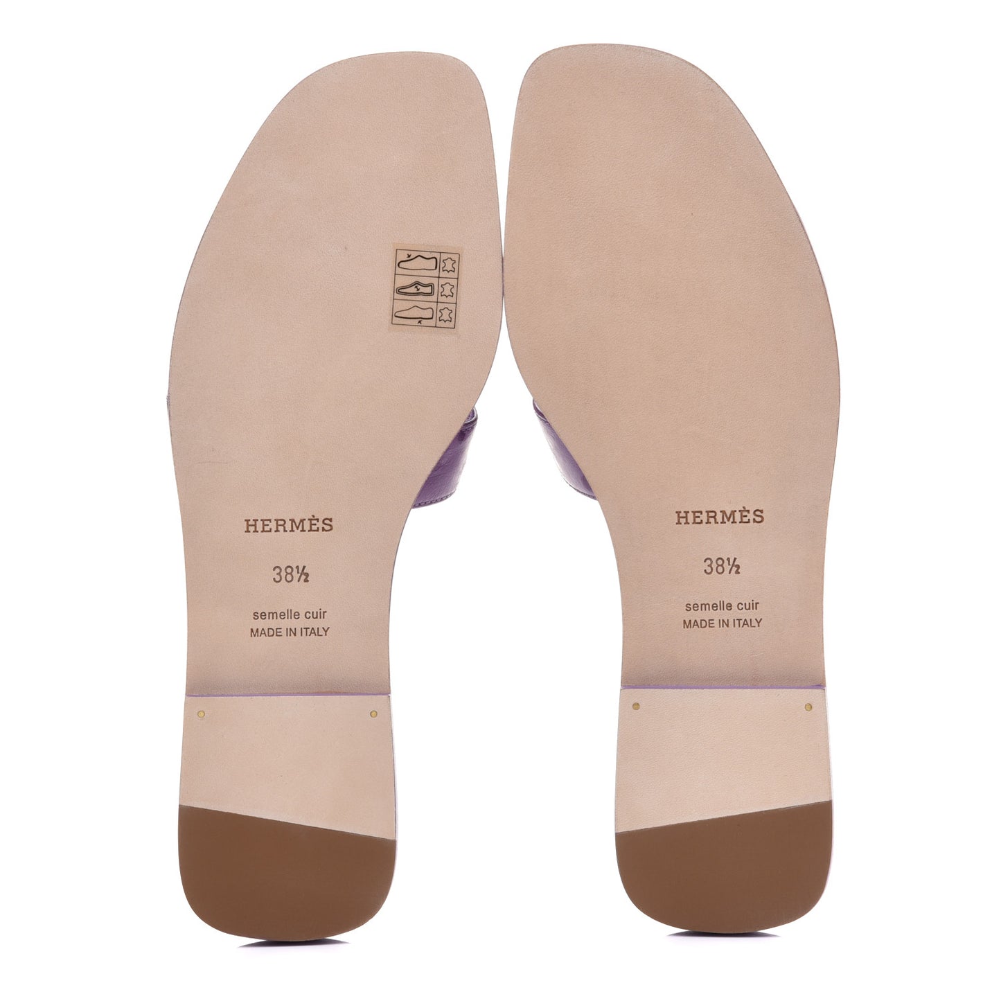 Ostrich Oran Sandals 38.5 Violet