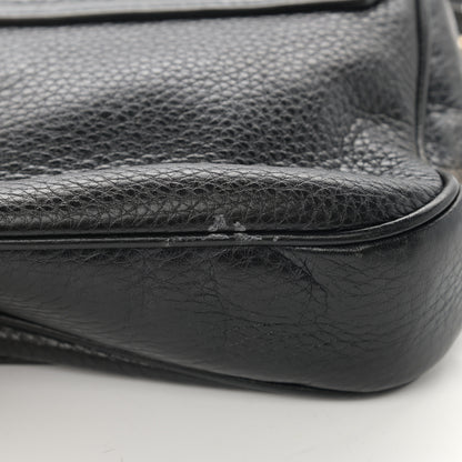 Gucci Pebbled Calfskin Medium Soho Flap Crossbody Black 12 of 18