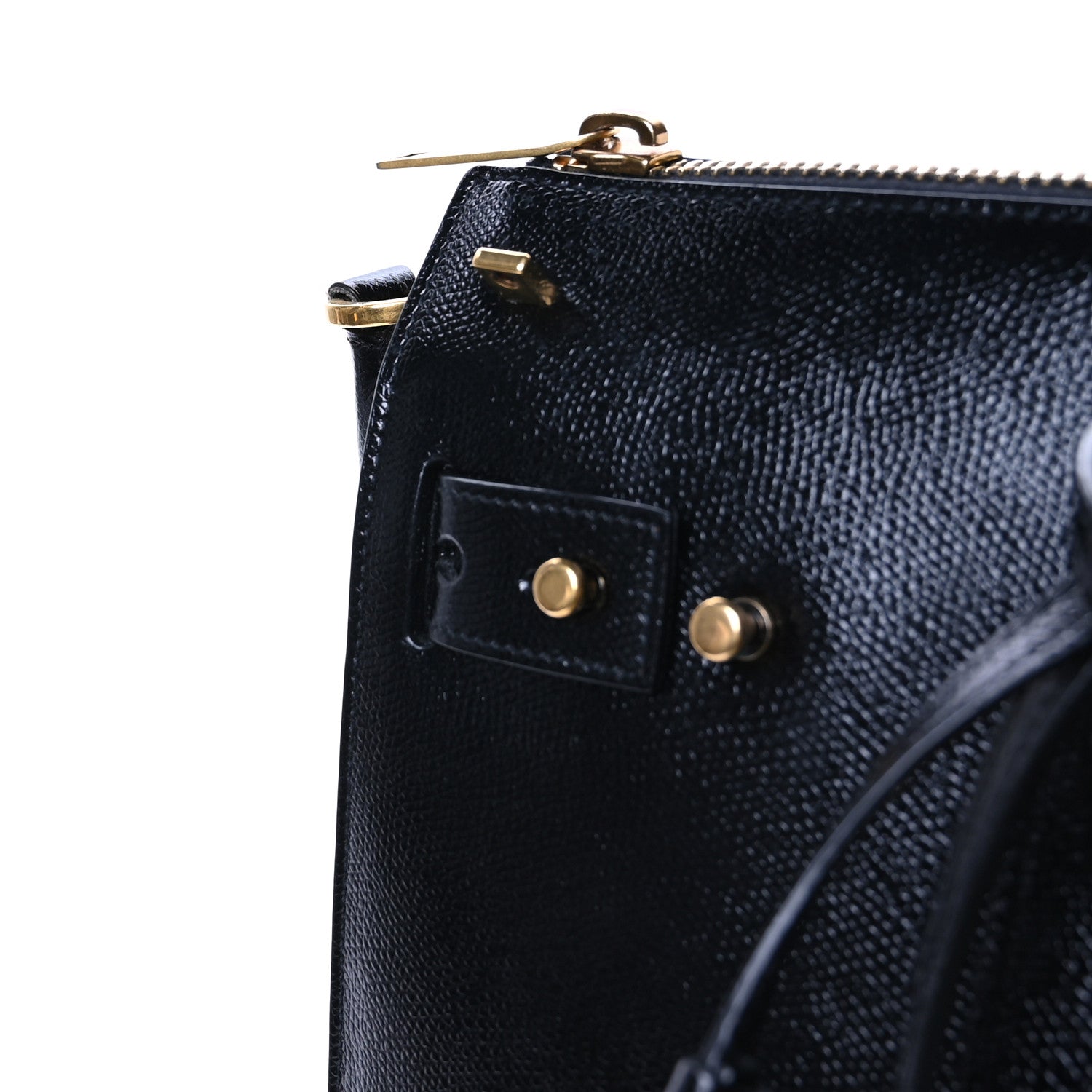 Saint Laurent Patent Grain De Poudre  Sac De Jour Souple North South Tote Black 12 of 14