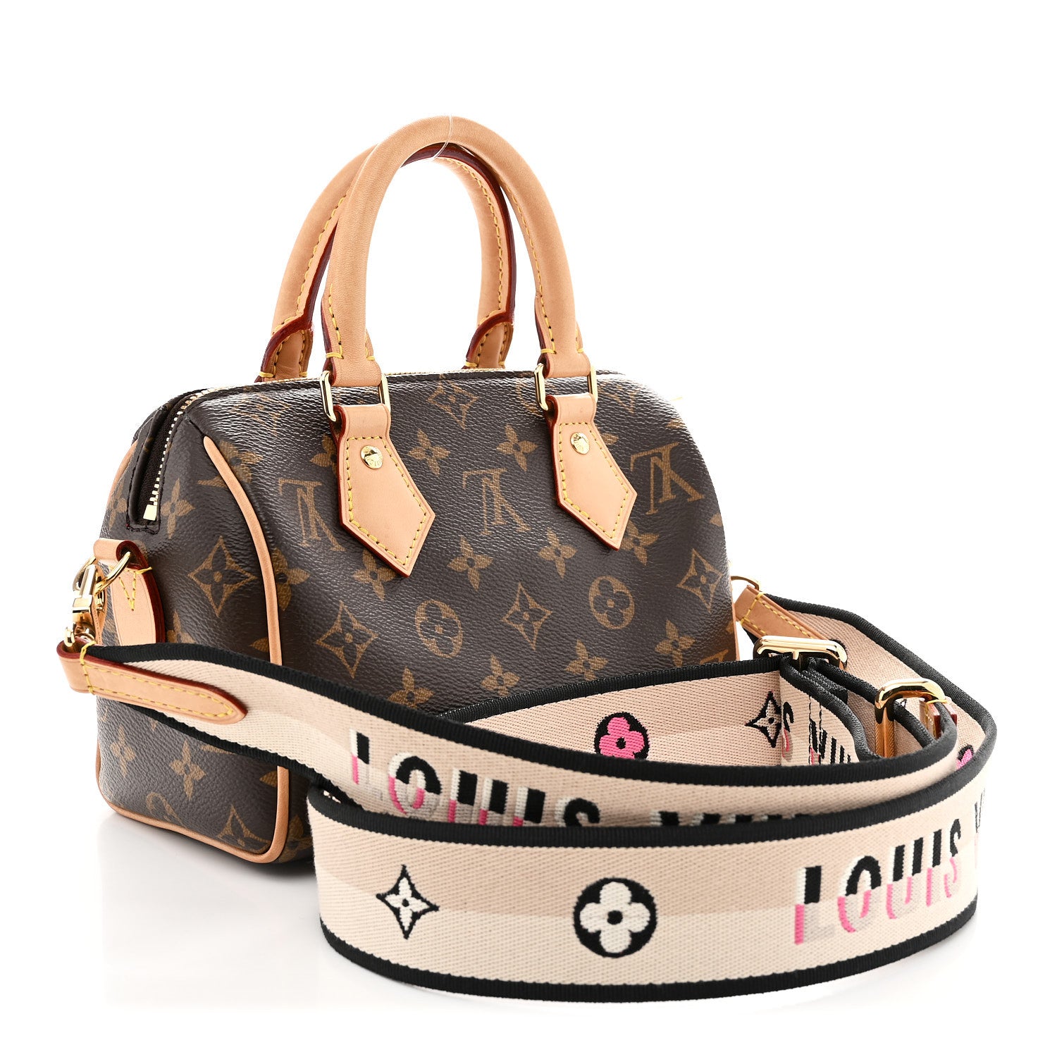 Louis Vuitton Monogram Speedy Bandouliere 20 Black 3 of 10