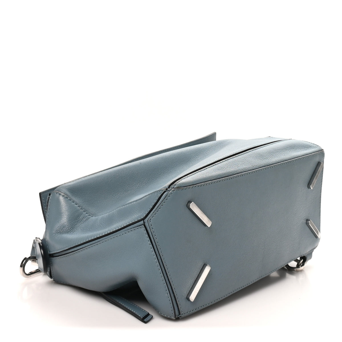 Loewe Calfskin Medium Puzzle Bag Stone Blue 4 of 9