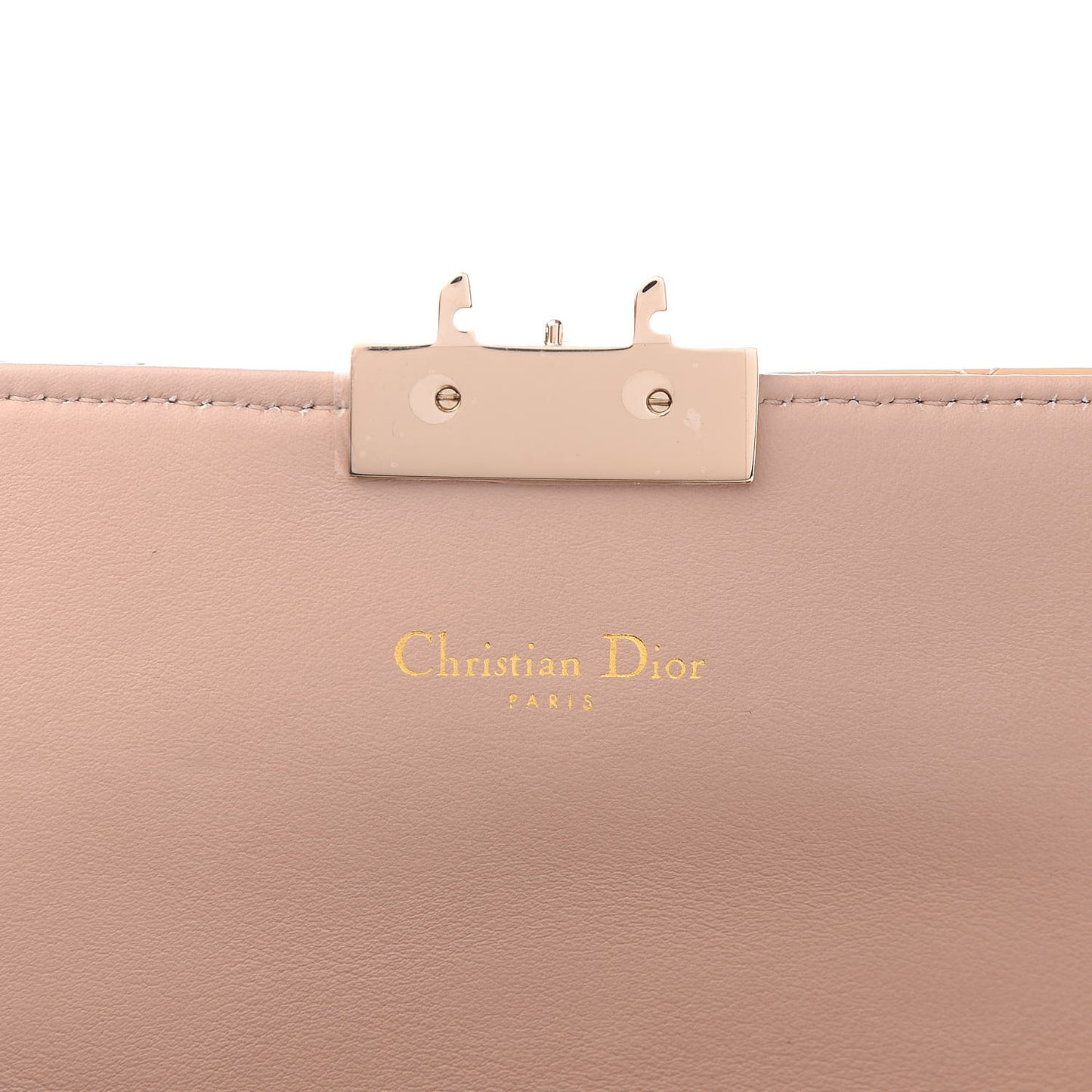 Patent Cannage Miss Dior Promenade Pouch Beige