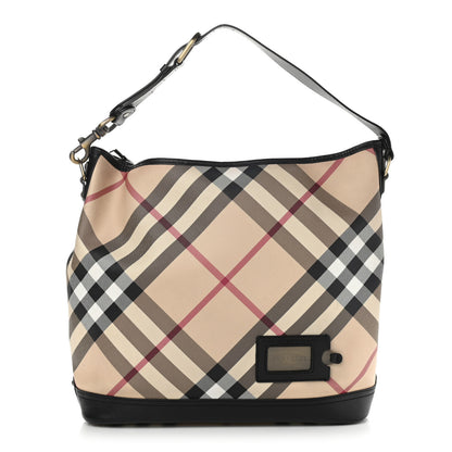Burberry Nova Check Hobo Black 1 of 24