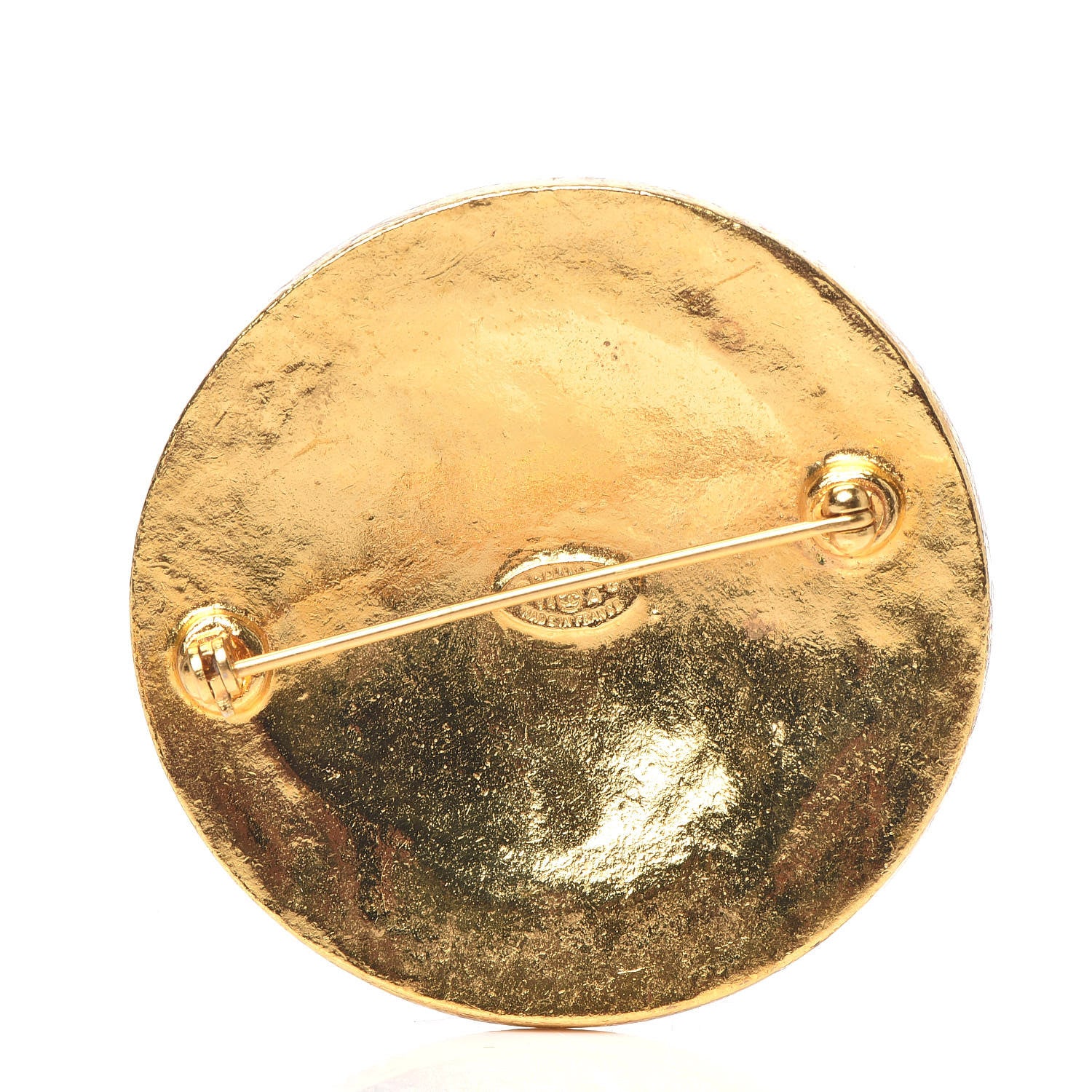 Chanel Medallion CC Brooch Gold 3 of 4