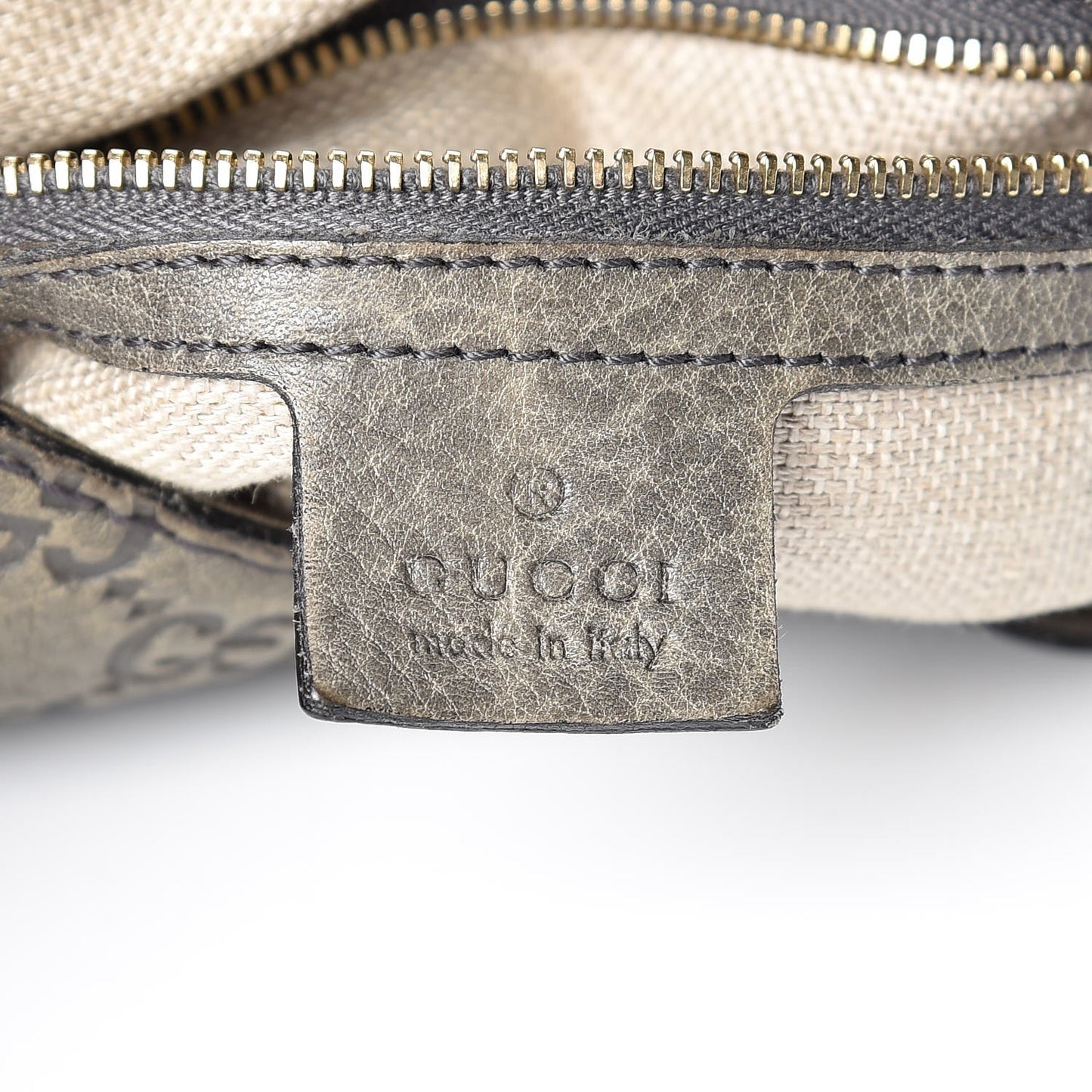 Guccissima Medium New Jackie Shoulder Bag Olive Green