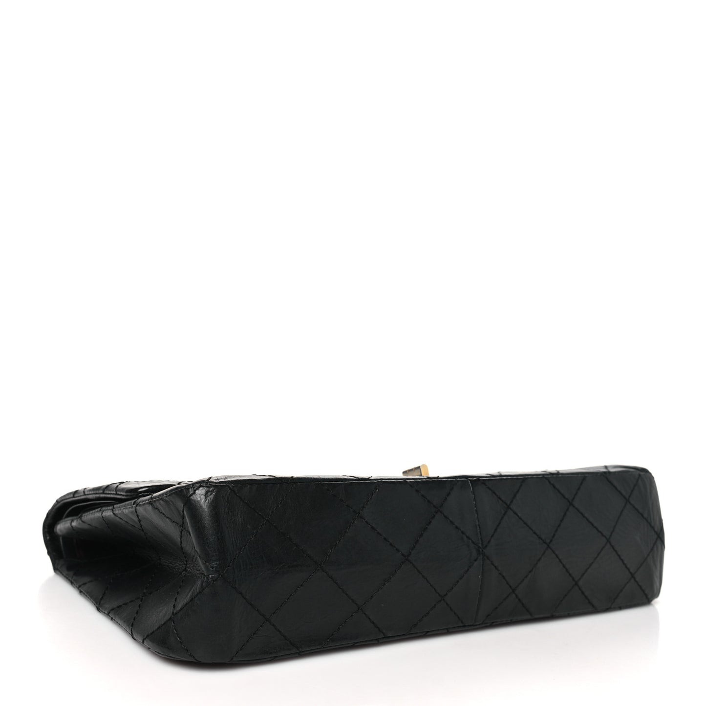 Aged Calfskin Quilted 50th Anniversary 2.55 Reissue 227 Flap Black