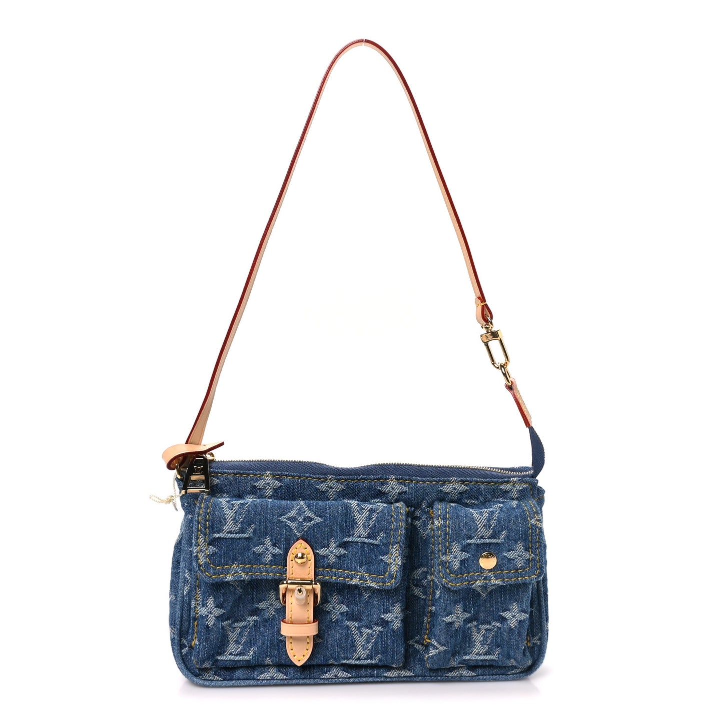 Monogram Pochette Accessories Cargo Blue Denim