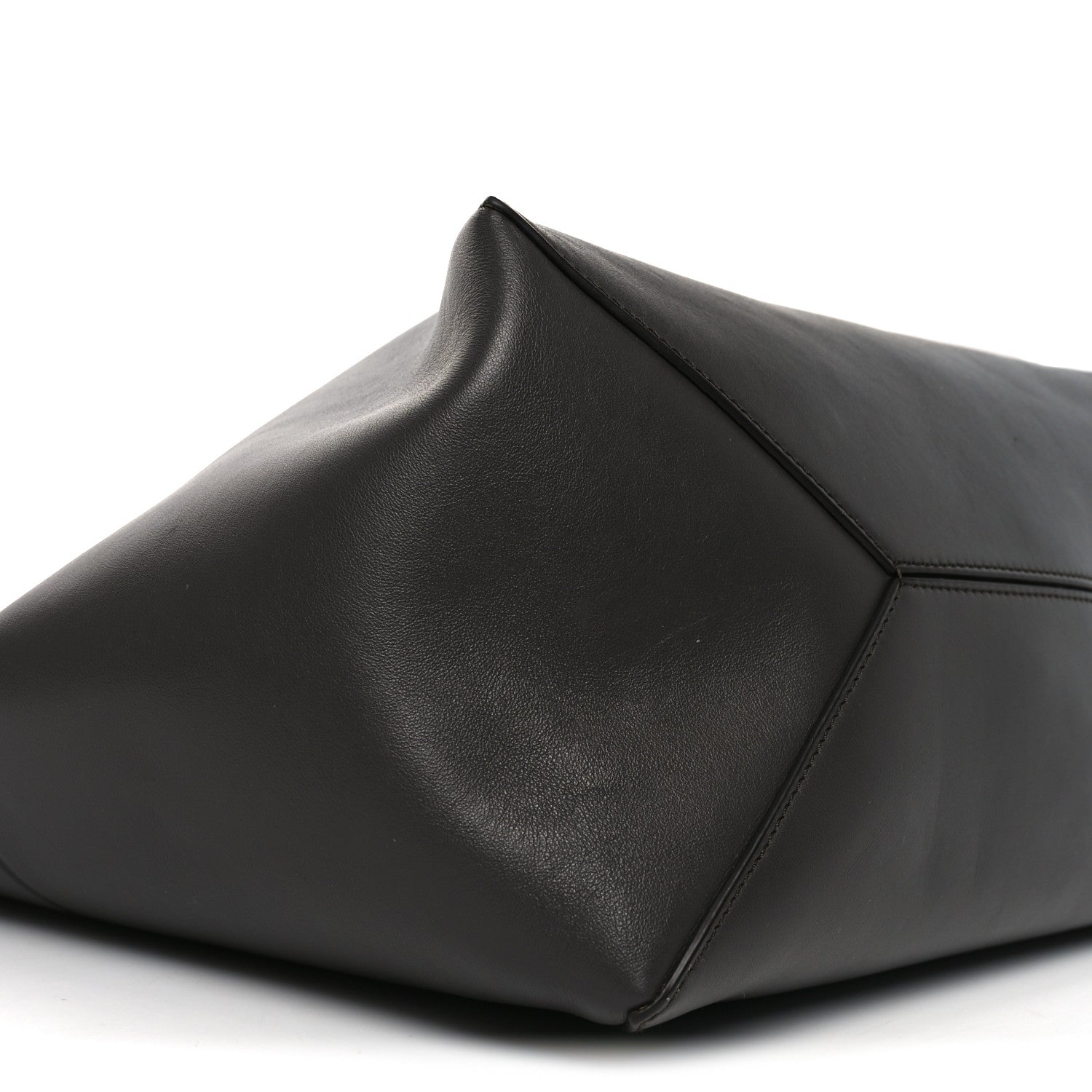 Loewe Shiny Calfskin Large Puzzle Fold Tote Dark Grey 8 of 9