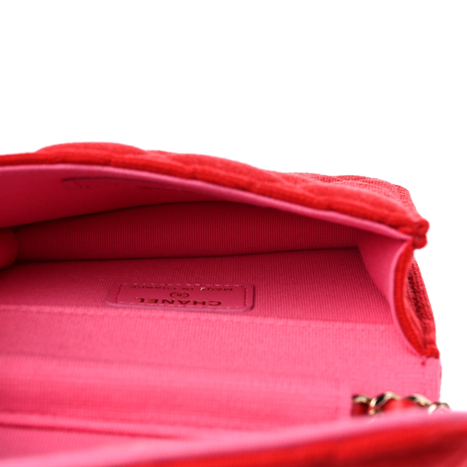 Chanel Jersey Quilted Micro Mini Flap Red 5 of 11