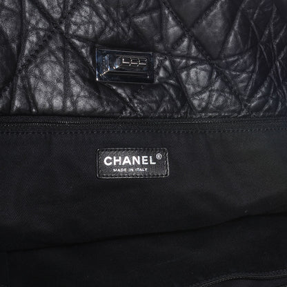 Chanel Aged Calfskin Large Reissue Drawstring Tote Black 6 of 7
