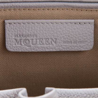 Alexander McQueen Pebbled Calfskin Small Skull Padlock Zip Around Tote Lavender 6 of 7