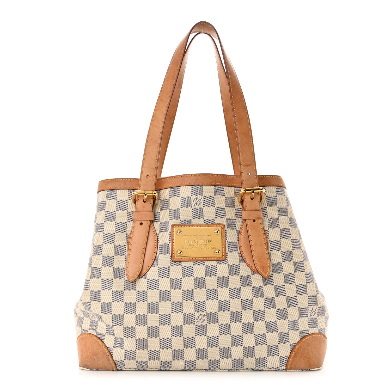 Louis Vuitton Damier Azur Hampstead MM 1 of 18