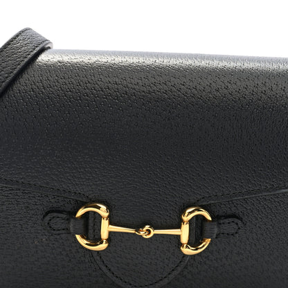 Gucci Calfskin Horsebit 1955 Shoulder Bag Black 7 of 9