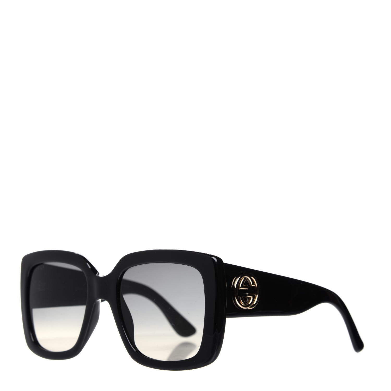 Gucci Acetate Square Frame Sunglasses GG0141S Black 1 of 8