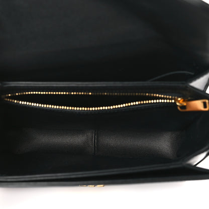 Celine Shiny Calfskin Teen Triomphe Black 5 of 8