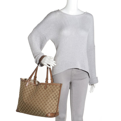 Gucci Monogram Medium Craft Tote Light Brown 2 of 10