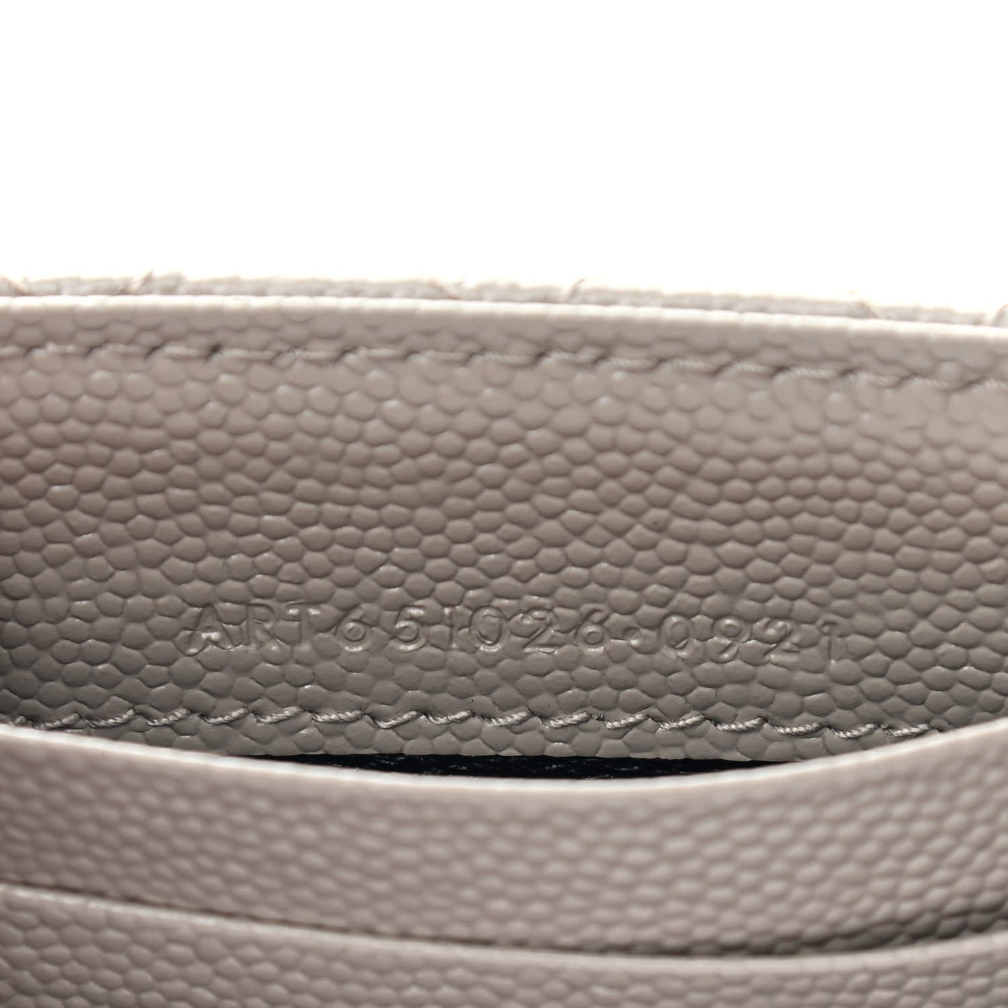 Grain De Poudre Textured Mixed Matelasse Triquilt Small Monogram Envelope Wallet Dark Beige
