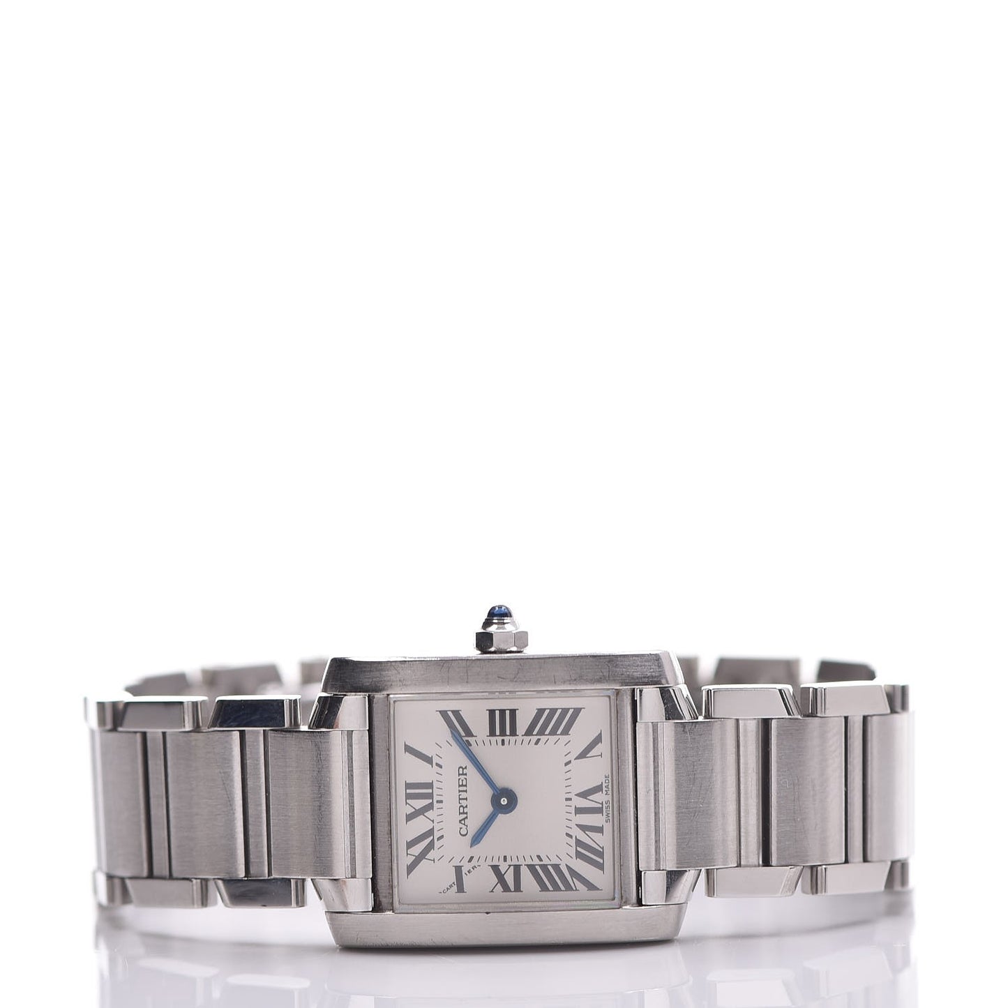 Stainless Steel 20mm Tank Francaise Quartz Watch
