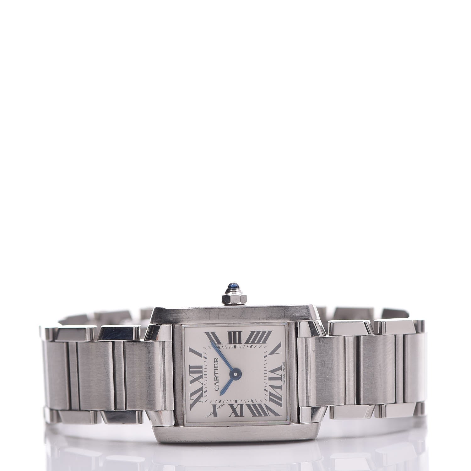 Cartier Stainless Steel 20mm Tank Francaise Quartz Watch 3 of 9