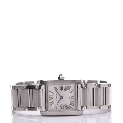 Cartier Stainless Steel 20mm Tank Francaise Quartz Watch 3 of 9