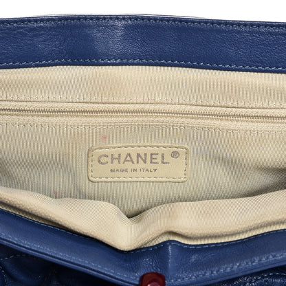 Chanel Washed Lambskin Chain Around Medium Messenger Blue 6 of 10