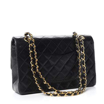 Chanel Lambskin Quilted Medium Double Flap Black 4 of 14