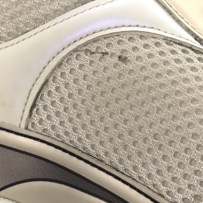 Chanel Fabric Laminated Calfskin Stretch CC Sneakers 39.5 Ivory White Silver 11 of 15