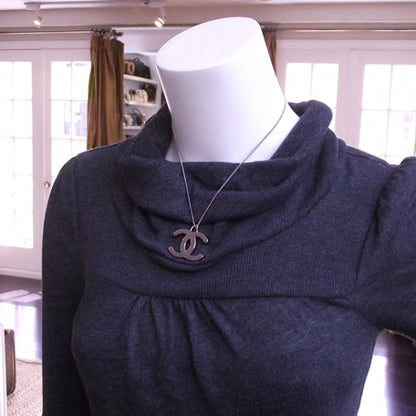 Chanel Silver CC Logo Necklace 2 of 5