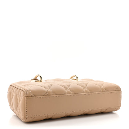 Christian Dior Lambskin Cannage Small Lady D-Joy Biscuit 4 of 14