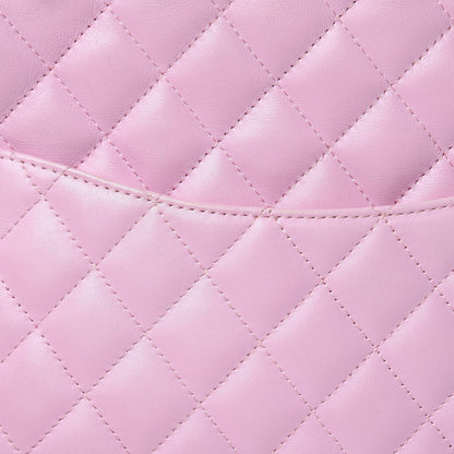 Chanel Calfskin Quilted Medium Cambon Tote Pink Black 11 of 16