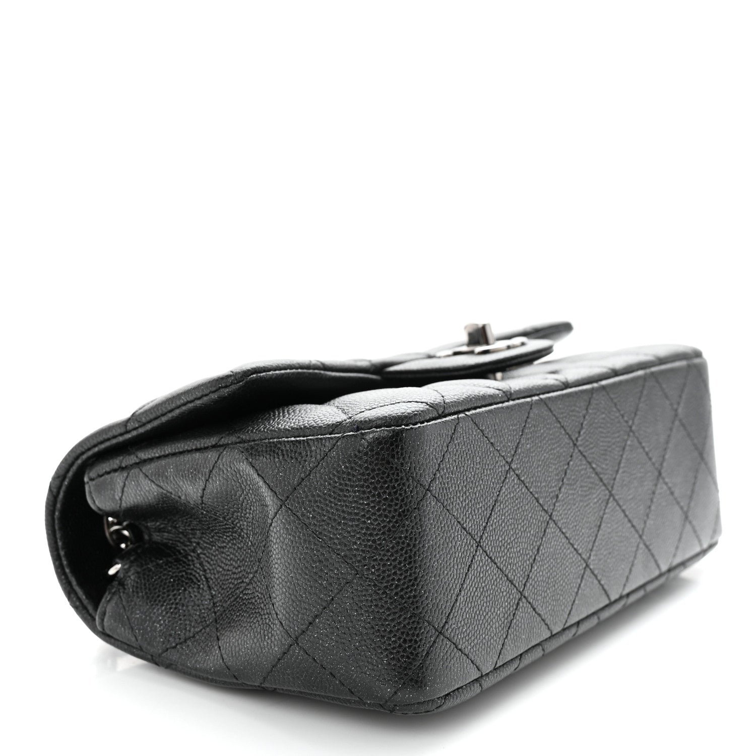 Chanel Iridescent Caviar Quilted Mini Rectangular Flap Black 4 of 12