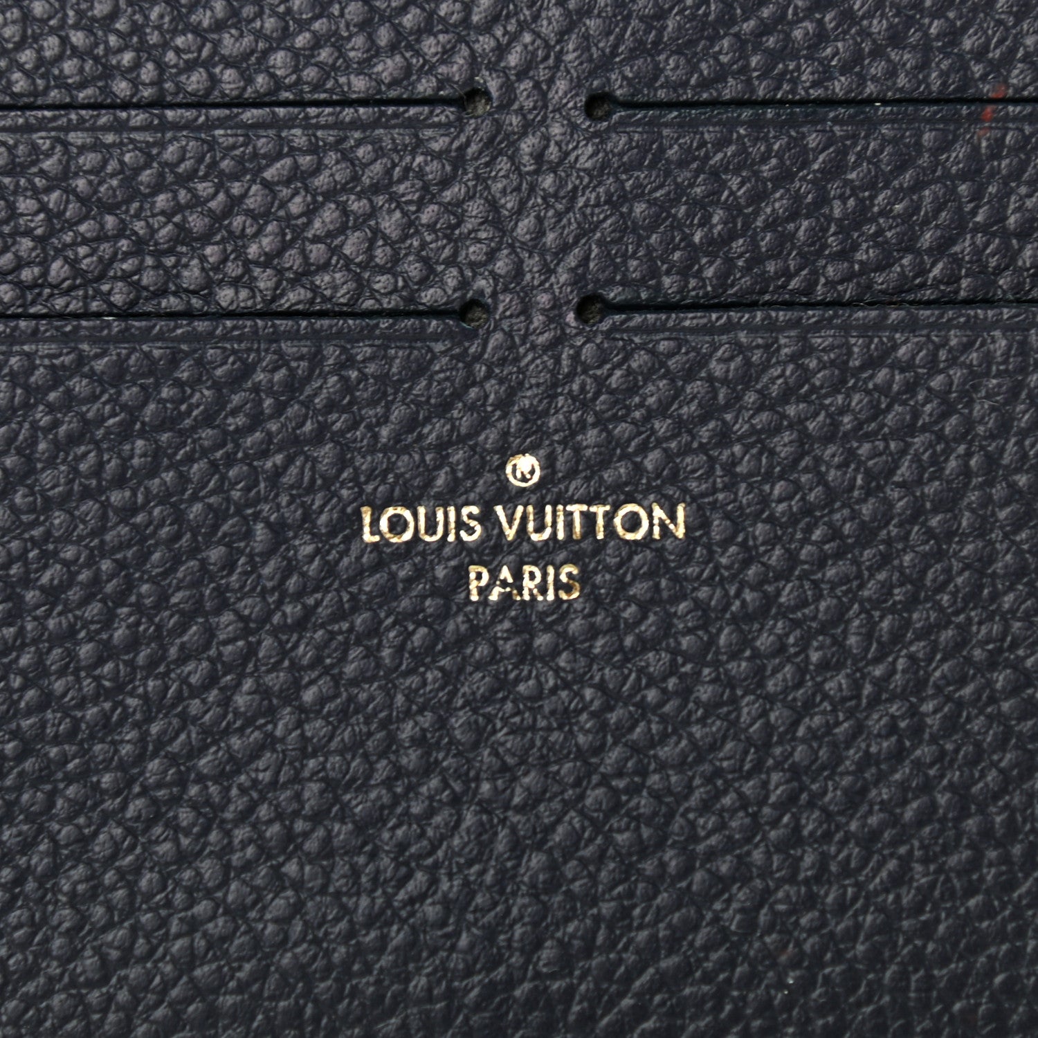 Louis Vuitton Calfskin Felicie Chain Wallet Card Holder Insert Marine Rouge 6 of 6