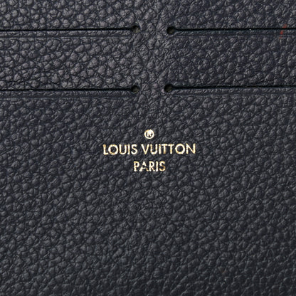 Louis Vuitton Calfskin Felicie Chain Wallet Card Holder Insert Marine Rouge 6 of 6