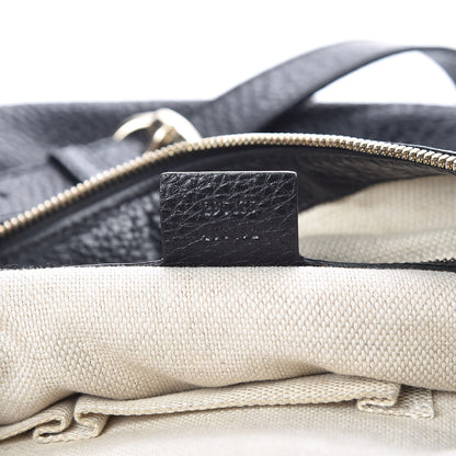 Gucci Pebbled Calfskin Medium Soho Hobo Black 7 of 12