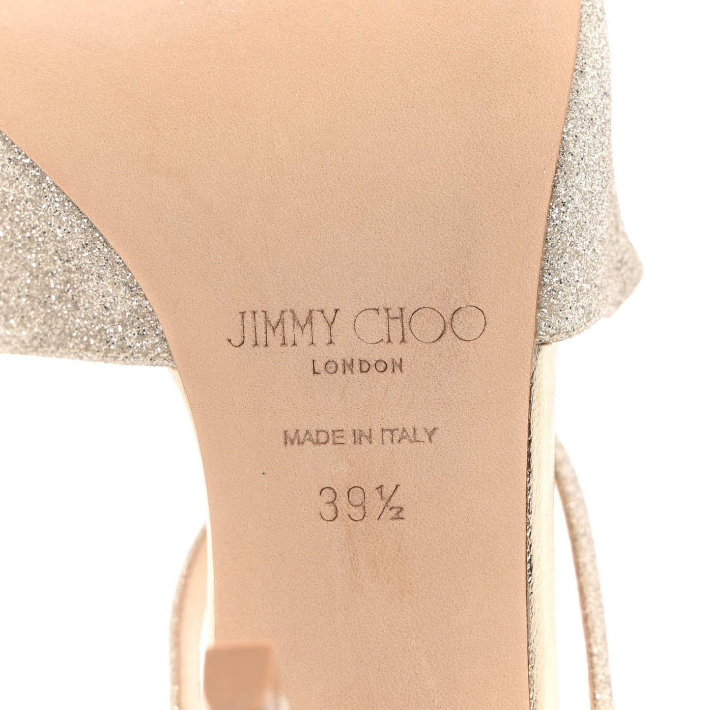 Dusty Glitter Anise 95 Sandals 39.5 Platinum Ice